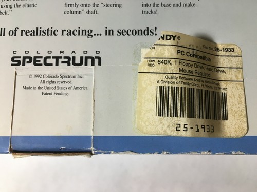 Mouse Wheel For Racing Games Road & Track Tandy 1992 Wheel And Mounts No Game - Picture 9 of 9