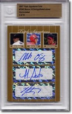 Micah Owings * Neftali Soto * Kyle Lotzkar * Rookie Autograph BGS Auto #/10