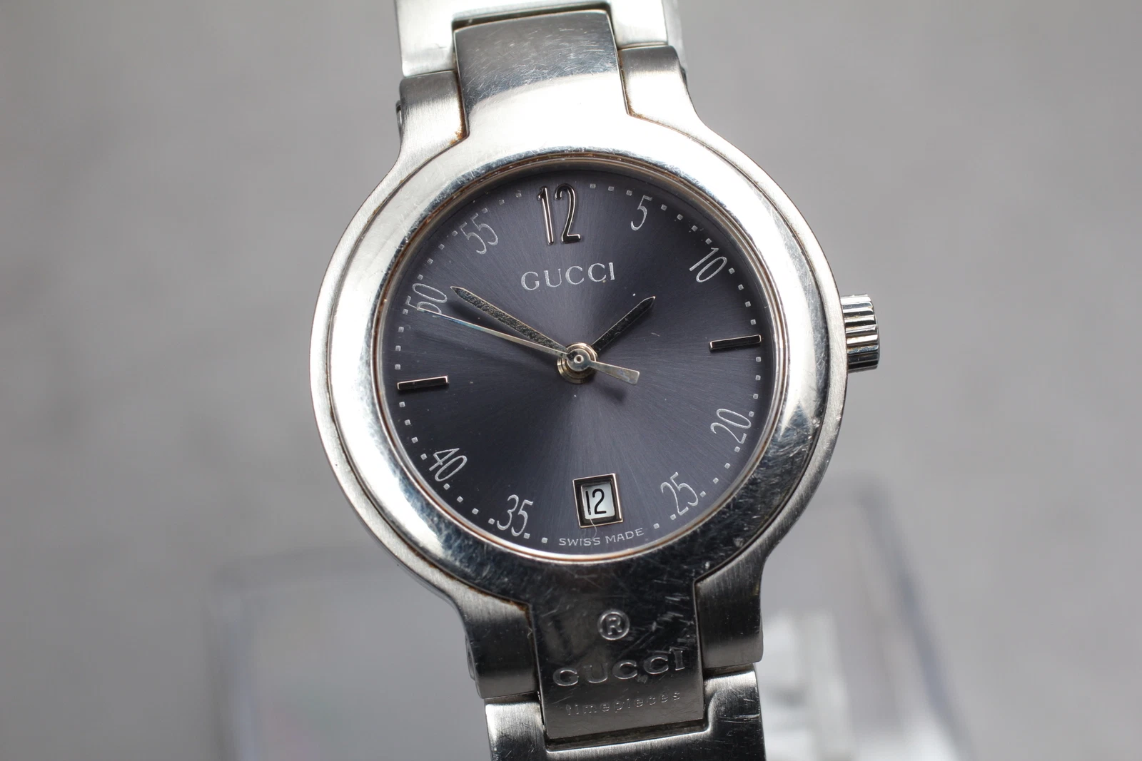 NewBattery[Ecc+5]GUCCI 8900L Grigio 26mm Bracciale Quarzo Orologio Donna dal GIAPPONE