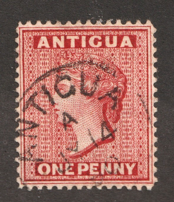 【入手困難!!】オーストラリア・ニンビン産タンクトップ【古着】値下げ不可 1884 Antigua - Sc# 18 - One Penny, Queen Victoria - Used Postage