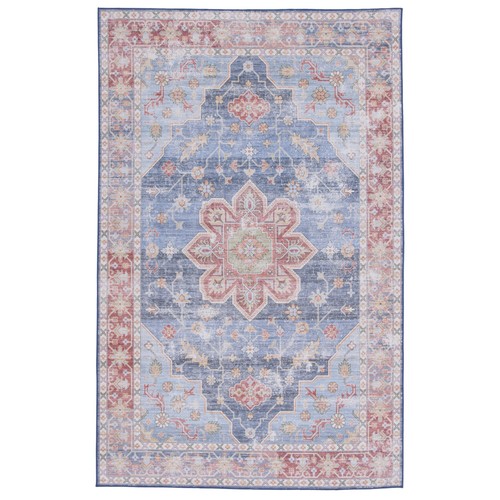 SAFAVIEH Tucson Collection TSN110M Blue / Rust Rug - Picture 10 of 28