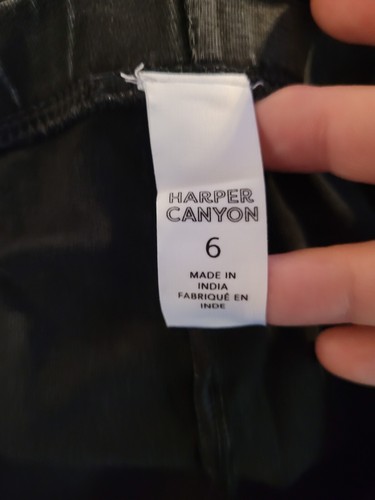 Neu mit Etikett Harper Canyon 6 Motorrad-Legging Mädchen schwarz Rock Wash - Bild 3 von 7
