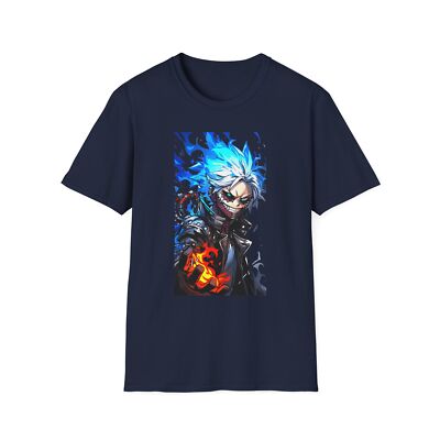 Anime Soft T-Shirt, Dabi Toya Todoroki 2, Unisex JL Anime Front