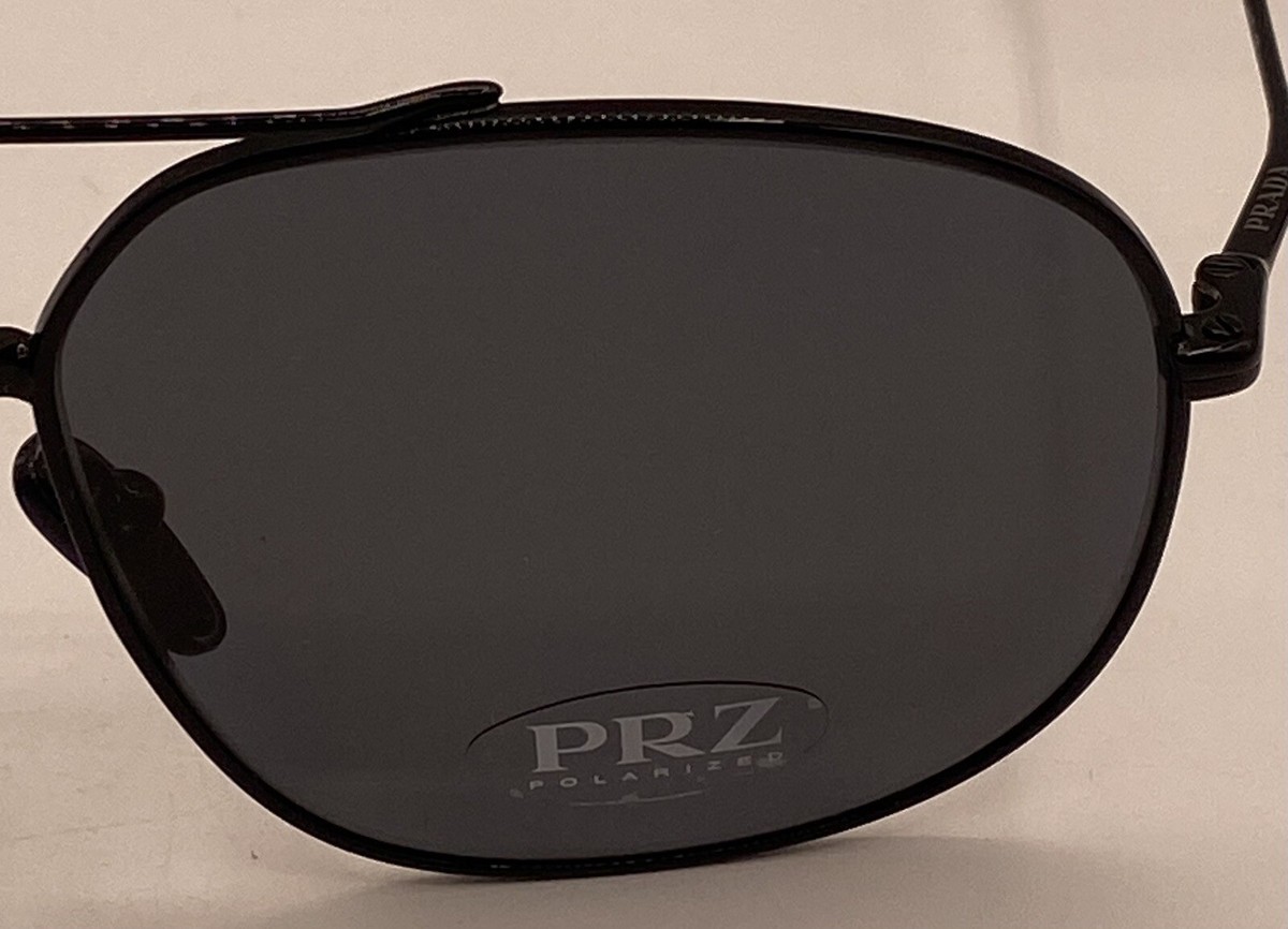 Prada Pilot Sunglasses SPR51V black frames & lenses PR 17WS Prada Sunglasses 1AB5S0 Black - eye-oo.com main image 3
