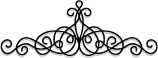 Metal Wall Decor Traditional Metal Scroll Wall Art Rustic Iron Wall Medallion