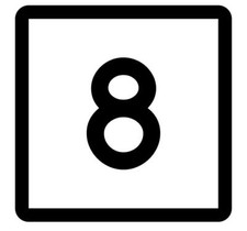 Connecticut State Highway 8 Sticker Decal R5056 Highway Route Sign