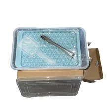 Small Round Ice Cube Tray for Freezer Plastic Ice Trays with Lid and Bin