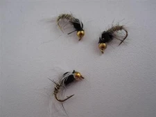 1 DZ 14-5 BEAD HEAD AP EMERGER HARES EAR (SIZES), NYMPHS TROUT DRY FLIES