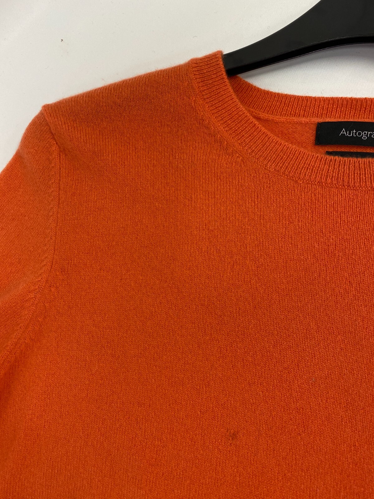 M&S 100 PURE CASHMERE JUMPER UK 12 MANGO ORANGE 728 eBay