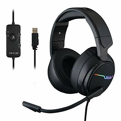 THE G-LAB Korp THALLIUM Cuffie da Gaming USB Sound 7.1 Surround Digitale (z6F)
