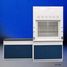 Fisher American 4' Fume Hood w/ Storage &4' Laboratory Cabinet Group / E2-507