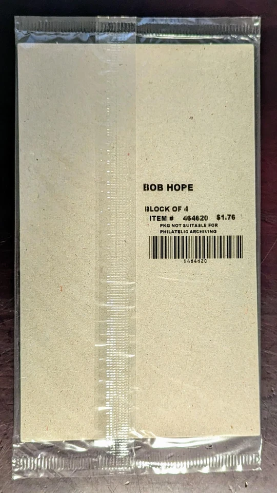 Bob Hope Stamps- Block of 4; Scott #4406, Mint Never Hinged, 44 cents - Image 3 of 3