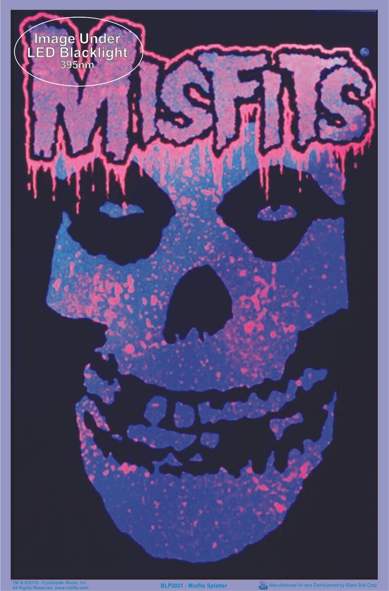 Misfits Splatter Blacklight Poster - Flocked - 23