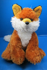 Aurora World 12" Fuzzy Sitting Red Fox Plush Stuffed Animal Soft Toy