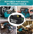 2Pcs BL1830B BL1815B BL1860 18V Lithium Battery for Makita 6.0Ah BL1850B BL1840B — photo 6