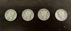 MERCURY DIMES lot of 4 circulated 1923 1925 1926 1927