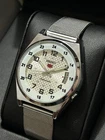 Vintage Refurbished Seiko Automatic Silver Dial D/D  Men Wrist Watch 36MM