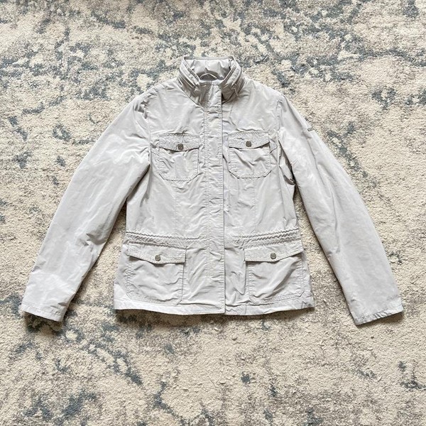 Women Geox Jacket Beige Polyester 36 / S / 44
