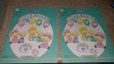 2 NEW VINTAGE 1990 Tyco Quints Paper Dolls Precut Fashions 5 Dolls Golden Book