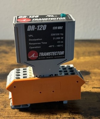 Transtector DR120 DIN Rail Mount 120VAC Surge Protector