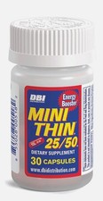 3x Bottles Mini Thin 25/50 Herbal Dietary Supplement  30 Capsules Per Bottle 