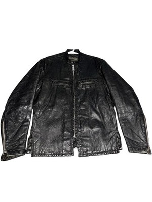 38 1960s 70s Sears The Leather Shop Cafe Racer Jacket Vintage