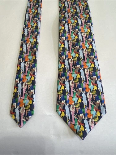 Eton Perlis Silk Necktie NWT Multicolor New Z9/D - product listing photo