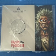 Iron Maiden 2025 UK £5 Brilliant Uncirculated Coin - Available on eBay