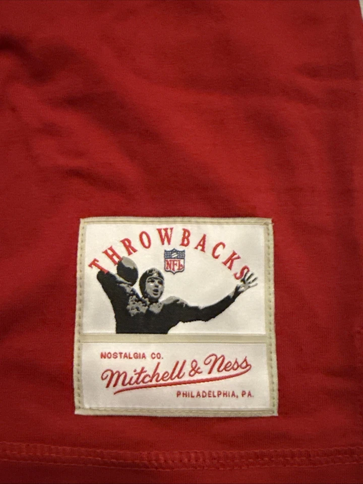Camiseta deportiva Mitchell & Ness para hombre Jerry Rice 49ers retro manga larga tejida XL NFL Foto 4 de 4