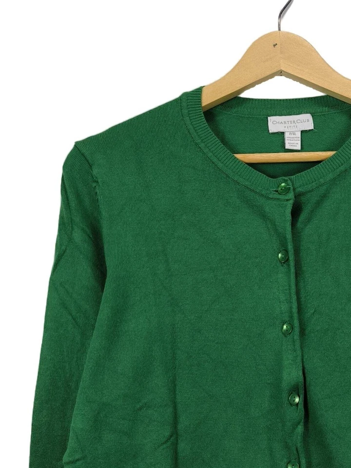 CHARTER CLUB Cardigan tricotés Dames Tricots T EU 42 vert style décontracté - Photo 3/4