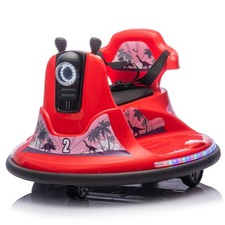 12V Kids Ride On Bumper car W/Parents control,Rotate 360  For kids of 2-5