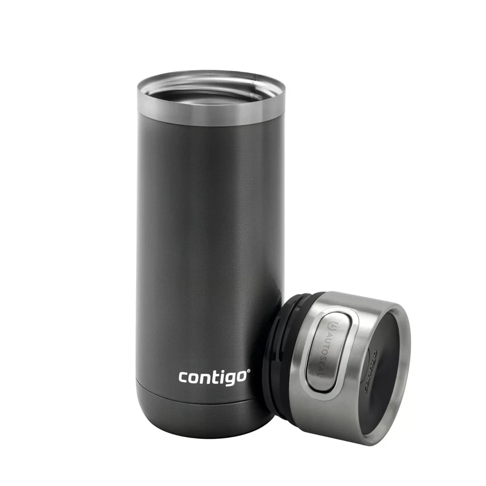 Taza de viaje de café Contigo Luxe frascos de vacío de acero inoxidable vaso frío caliente 2 Foto 2 de 4