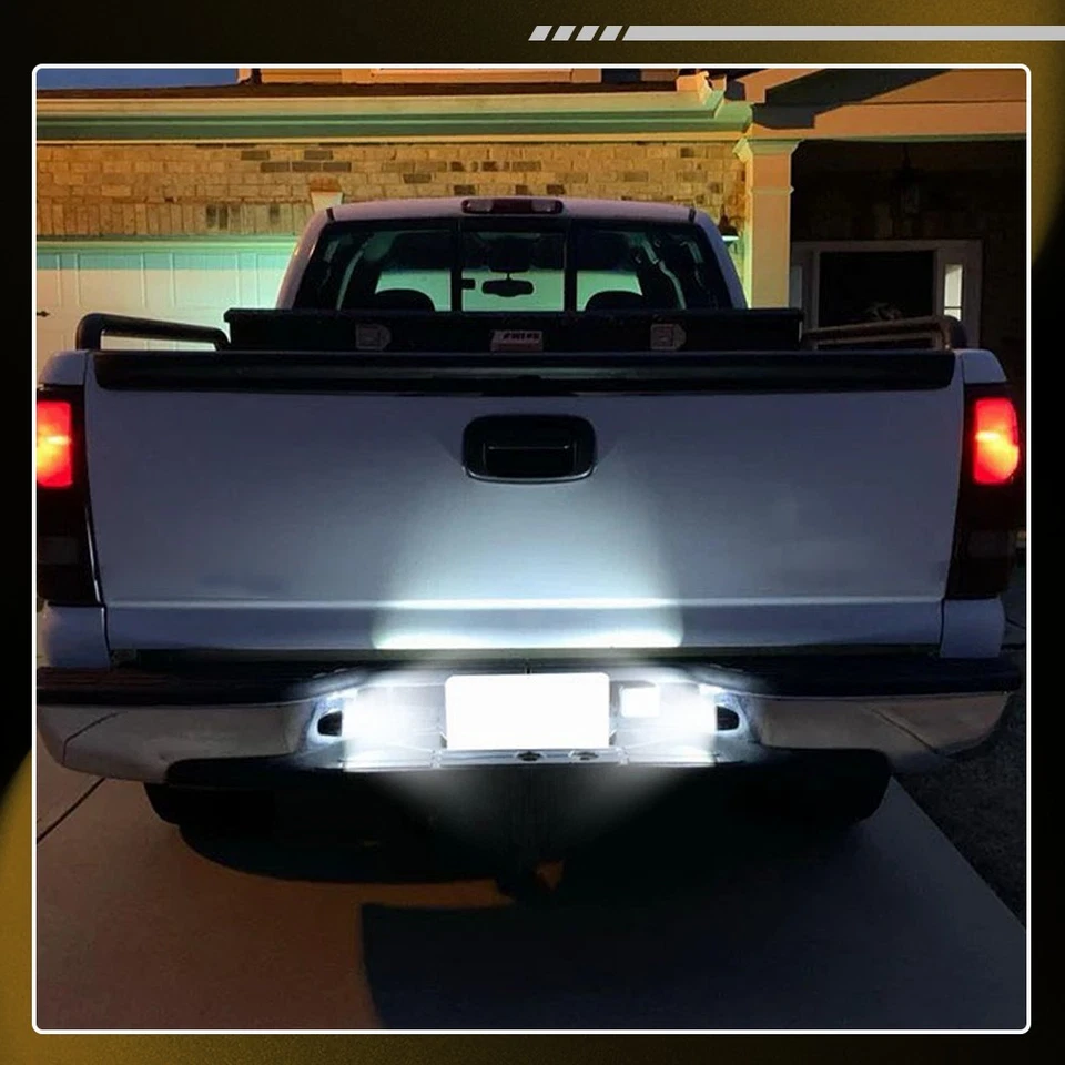 White LED Tag License Plate Light Rear For Chevy Silverado 1500 99-13 1-10Set - Image 4 of 4
