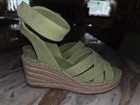 Franco Sarto Carmina Green Suede Espadrille Wedge Sandals 8.5M — photo 8