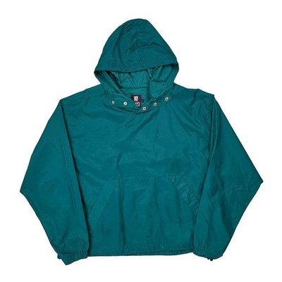 Chaps Ralph Lauren Spellout Windbreaker - Large Grün Nylon