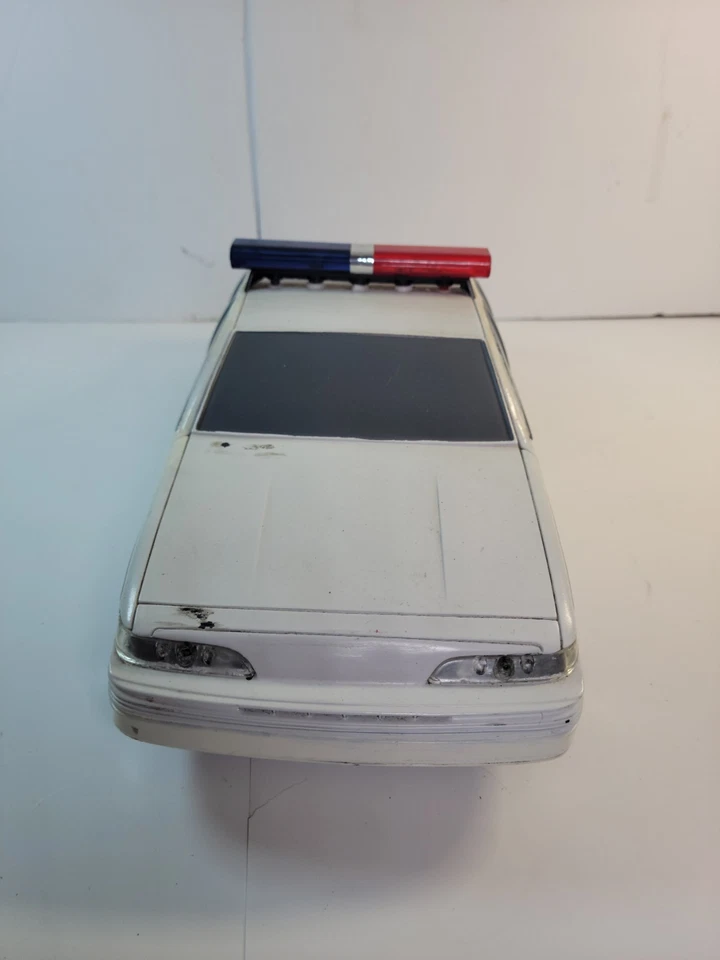 Funrise Toy Police Car 1994 Retro Cruiser Striped White Retro Desk Toy Gift - Image 2 of 4