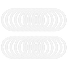 2 Inch Dream Catcher Rings, 20 Pcs Plastic Macrame Wreath Floral Round Ring