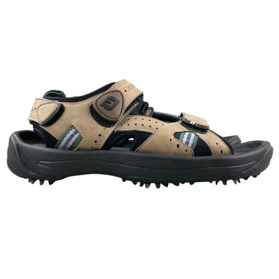 FootJoy Men's Size 7M Brown Open Round Toe Hook & Loop Golf Sandals Shoes