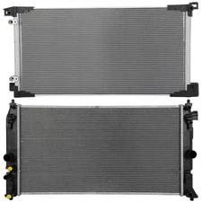 Aluminum Radiator & AC Condenser Cooling Kit For Toyota Prius Prime 17-2020
