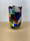 Vintage Murano Patchwork Pezzato Style Vase