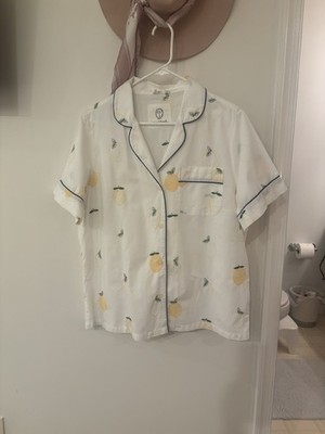 Printfresh Organic Cotton Lemon Zest Medium Button Up Shirt
