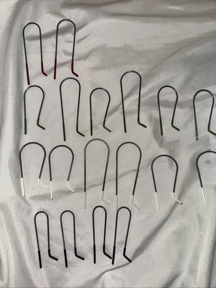 Clairol Hot Rollers Custom CareSetter 20 Curlers & 20 Clips Flocked Velvet WORKS - Image 2 of 4