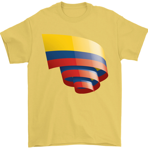 Rizado Columbia Bandera Colombino Día Fútbol Hombre Camiseta 100% Algodón - Imagen 5 de 94