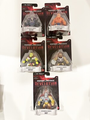 Lot of 5 NETFLIX MASTERS OF THE UNIVERSE REVELATION ETERNIA MINIS 2'' Figures