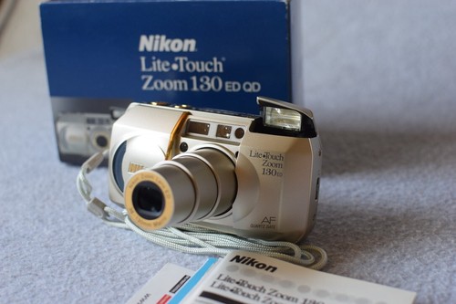 Nikon Lite-Touch Zoom 130 ED QD 35mm Point and Shoot Camera Excellent Condition - Picture 6 of 24