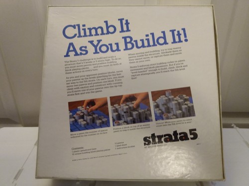 Vintage 1984 Milton Bradley Strata 5 Strategie Gebäude Brettspiel vollständig vollständig - Bild 4 von 8