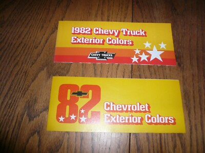 1982 Chevy Factory Exterior Color Chip Paint Samples - Car & Truck - Vintage