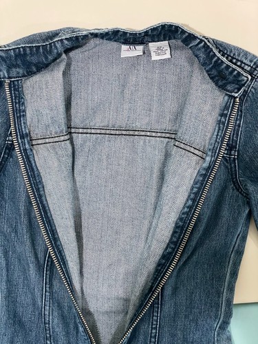 Tuta da jogging vintage anni 80 Armani Exchange A/X donna denim taglia PO - Foto 8 di 17