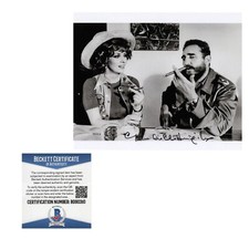 GINA LOLLOBRIGIDA Signed Photo BAS Beckett COA With Fidel Castro Clock Orologio