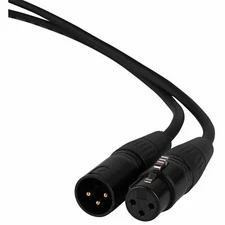 Talent DMX3P30 DMX Cable 3-Pin Male to Female 30 ft.